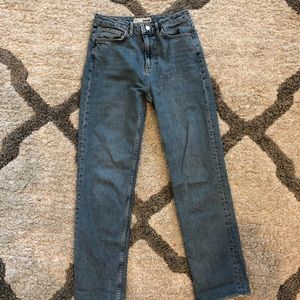 Topshop straight leg jeans (medium wash)